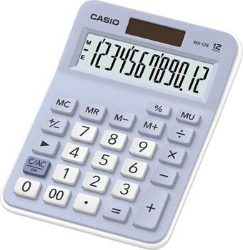 Casio Açık Mavi 12 Hane Masa Üstü Hesap Makinesi
