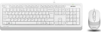 Q TR Usb Multimedia Kablolu Klavye Mouse Seti Beyaz F1010
