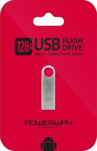 POWERWAY PW-128 128 GB USB 2.0 FLASH BELLEK