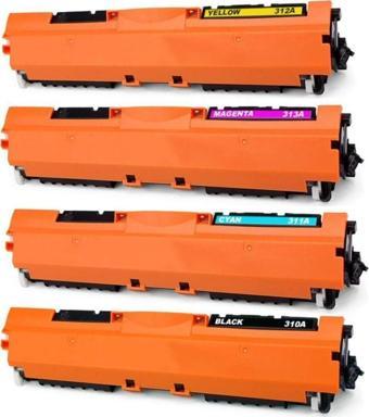 4F For Hp Color Laserjet Cp1025Nw Toner Takım Yüksek Kapasite Muadil 4 Renk Cmyk