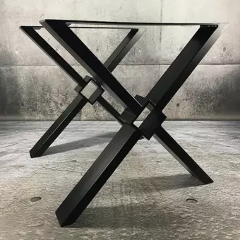 Kare Çapraz Masa Ayağı Şık Ve Dekoratif Metal Ayak