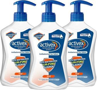 Activex Antibakteriyel Sıvı Sabun Aktif 3 x 500 ML