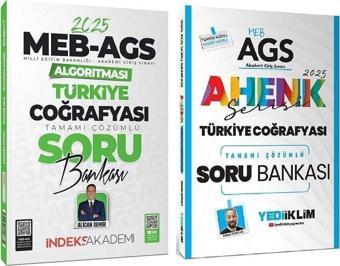 Yediiklim + İndeks 2025 MEB-AGS Türkiye Coğrafyası Soru Bankası 2 li Set - İndeks Akademi Yayıncılık