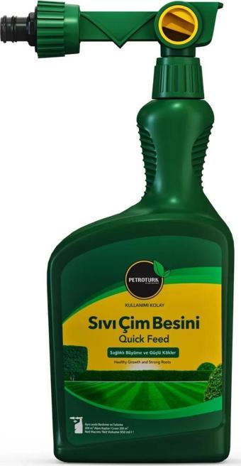 Petroturk Kullanımı Kolay Sıvı Çim Besini Quick Feed- 2’si bir arada Besleme ve Sulama