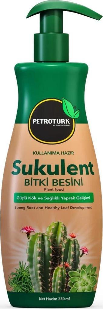 Petroturk Sukulent Sıvı Bitki Besini Kullanıma Hazır – Güçlü Kök Ve Sağlıklı Yapraklar