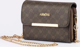 Armine 381 Kadın Çanta Kahve Noktalı