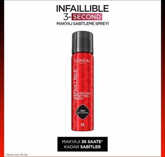 L'Oréal Paris Infaillible 3-Second Makyaj Sabitleme Spreyi