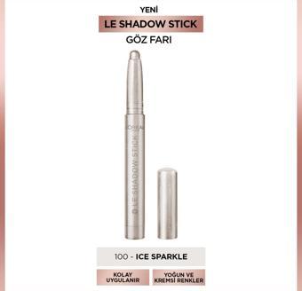 L'Oréal Paris Le Shadow Stick Göz Farı - 100 Ice Sparkle