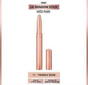 L'Oréal Paris Le Shadow Stick Göz Farı - 115 Twinkly Rose