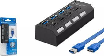 4 IN 1 USB 3.0 Hub 50 CM HDX7023