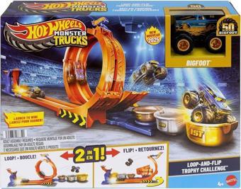 JBX64 Hot Wheels Monster Trucks Döngü ve Takla Bigfoot Oyun Parkuru