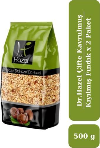 Drhazel Çifte Kavrulmuş Kıyılmış Fındık 500 Gr X 2 Paket