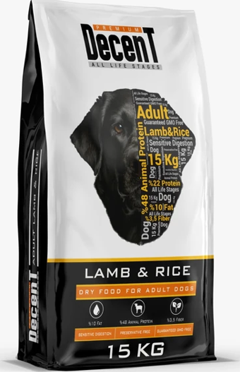 Decent Kuzu Etli Yetişkin Köpek Maması 15 kg