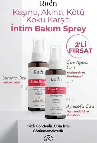 Roen Genital Bölge Koku Giderici, Kaşıntı, Akıntı Ve Mantar Giderici Intim Spreyi Ph 3.8 (100 Mlx2)