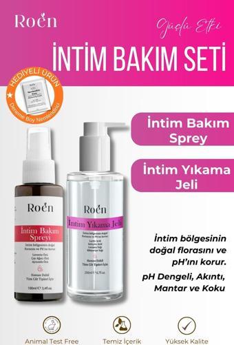 Roen İntim Bakım Seti, İntim Yıkama Jeli 200 Ml & İntim Bakım Spreyi 100 Ml