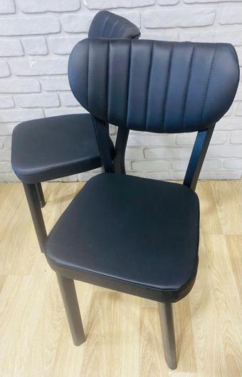 Bambeds Mobilya 2 Adet Elma Sandalye Deri Mutfak Salon Yemek Odası Sandalyesi Metal Ayak