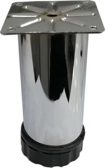Tablalı Metal Tezgah Dolap Ayağı Çap: 42 Mm Uzunluk: 12 Cm 
