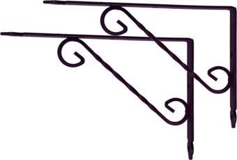 Ferforje Raf Altı Metal L Ayak - 20x15 Cm (2 Adet) Mor