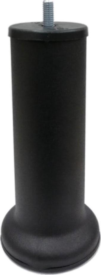 Mobilya Baza Ayağı 15 Cm Texture Siyah 3/8" Kalın Diş 