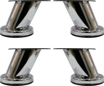 Dereceli Eğimli Dolap Ünite Vestiyer Ayağı Krom 8 Cm (4 Adet) 