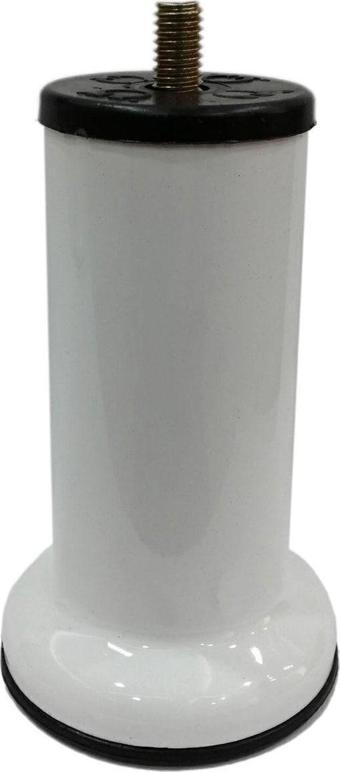 Mobilya Baza Ayağı 15 Cm Beyaz 3/8" Kalın Diş 