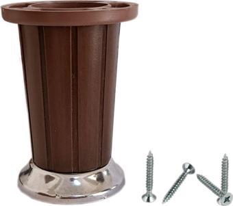 10 Cm Atena Plastik Dolap, Kanepe, Koltuk, Baza Ayağı, Mobilya Ayağı Ceviz ahşap