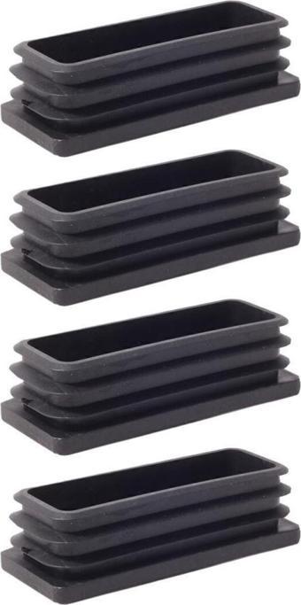 40x100 Mm Plastik Dikdörtgen Içe Geçme Profil Tapası (kutu) (4 Adet). 