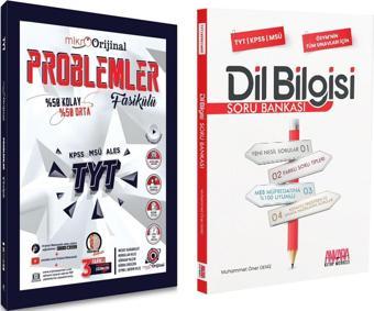 Orjinal Mikro TYT Problemler ve AKM Dil Bilgisi Soru Bankası Seti 2 Kitap - Orijinal Yayınları