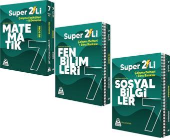 Örnek Akademi 7.Sınıf Süper İkili Fen Bilimleri Sosyal Bilgiler ve Matematik Seti 3 Kitap - Örnek Akademi