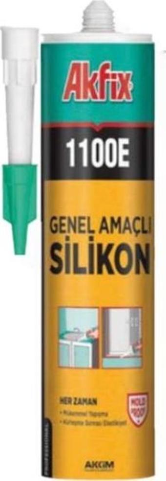 Akfix 1100E Silikon 280 Gr Şeffaf