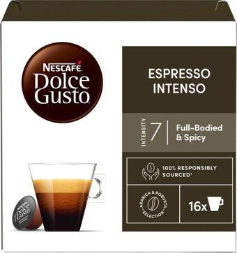 Nescafe Dolce Gusto Coffee Espresso Intenso 16 Kapsül