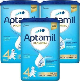 Aptamil 4 Pronutra Devam Sütü 800 g 1 Yaş+ Akıllı Kutu x 3 Adet