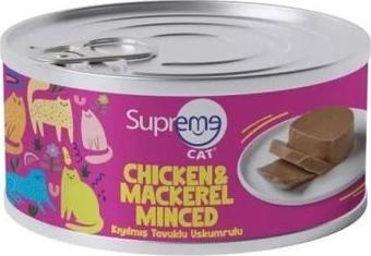 Supreme Cat Kıyılmış Tavuk Ve Uskumru Kedi Konservesi 85 Gr.