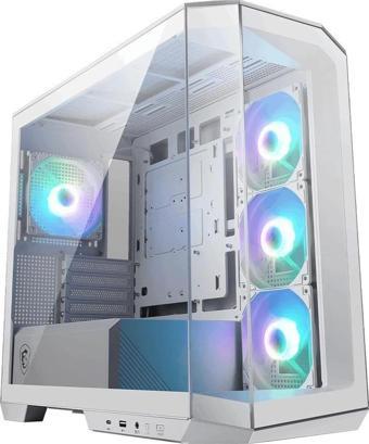 MSI MAG Pano M100R PZ Beyaz RGB Temperli Cam mATX Mid Tower Gaming Kasa