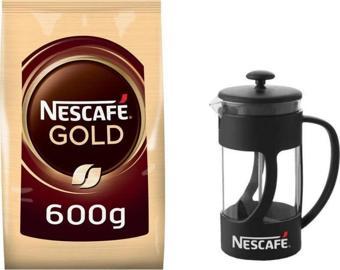 Nescafe Gold - 600 gr Paket Granül Kahve French Press