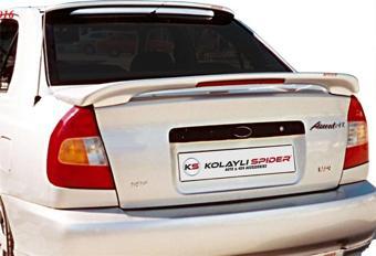 Hyundai Accent LC Spoiler Bagaj Yüksek (Işıklı) Fiber 2000-2003