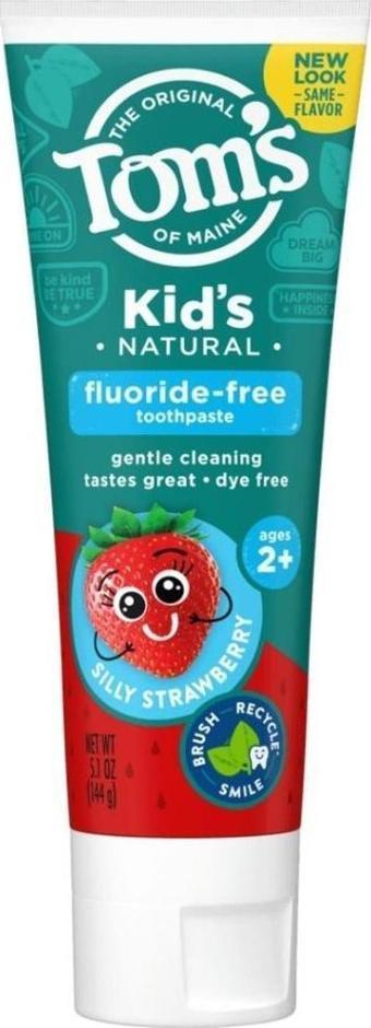 Tom's of Maine Kids Natural Florürsüz Çocuk Diş Macunu Şapşal Çilek (Silly Straberry) 144 gr