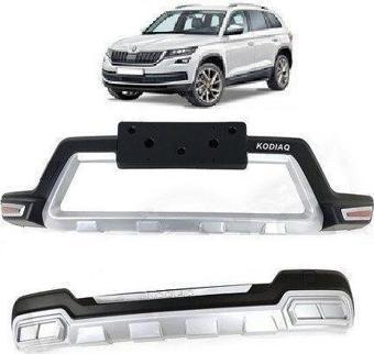 Skoda Kodiaq Uyumlu 2017- Ön Arka Tampon Koruyucu Koruma Difüzör