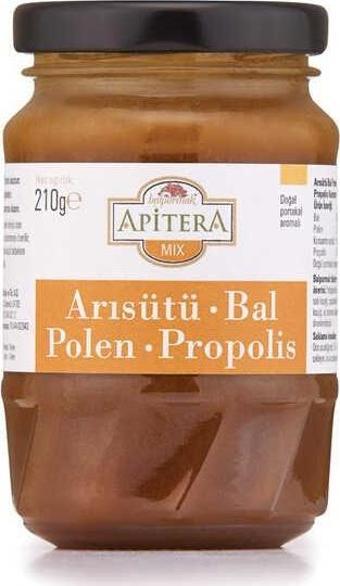 Apitera Mix Portakallı (Arı sütü-Bal-Polen-Propolis) 210 g