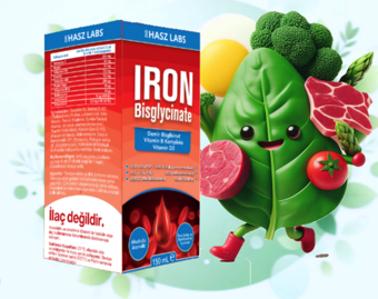 Hasz Labs Iron Bisglicinate & Vitamin B Kompleks Şurup