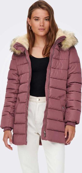 Only Kadın Onlcamılla Kapüşonlu Mont 65515204606 Gül Kurusu