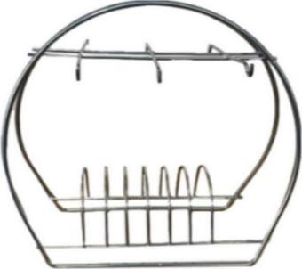 Krom Oval Kupa Ve Fincan Askılığı Standı 6'lı