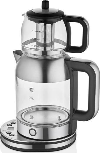 Arow Tea Maker Plus Elektrikli Cam Çay Makinesi Tr4318