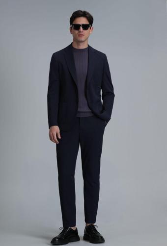 Lufian Erkek Hunter Smart Chino Slim Fit Pantolon 111190325 Lacivert
