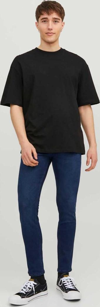 Jack&Jones Erkek Jjiglenn Jjoriginal Mf 775 Dar Kesim Kot Pantolon 12237358 Mavi