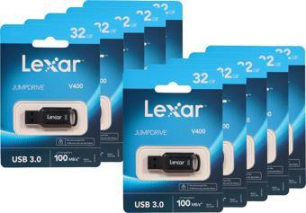 Lexar Jumpdrive 32gb V400 USB 3.0 Flash Bellek 10LU paket