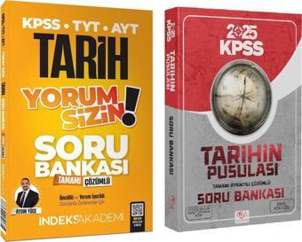 CBA + İndeks 2025 KPSS Tarihin Pusulası Yorum Sizin Soru Bankası 2 li Set -  CBA + İndeks Akademi 