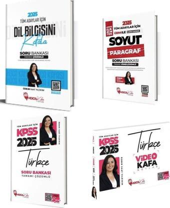 Hoca Kafası 2025 KPSS Türkçe Kafa Notlar + Soru Bankası 4 lü Set - Öznur Saat Yıldırım - Hoca Kafası Yayınları
