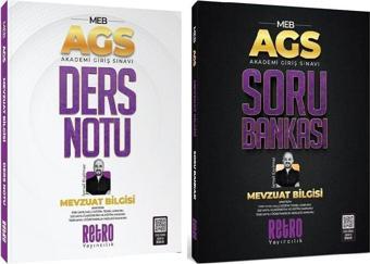 Retro 2025 MEB AGS Mevzuat Bilgisi Ders Notu + Soru Bankası 2 li Set - İsmail Eryılmaz Retro Yayıncılık - Retro Yayıncılık