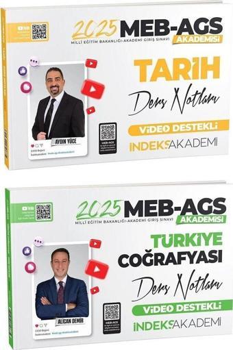 İndeks Akademi 2025 MEB-AGS Akademisi Tarih+Türkiye Coğrafyası Ders Notları 2 li Set - İndeks Akademi Yayıncılık